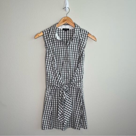 LAFAYETTE 148 Mariel Hampton Check Shirting Blouse S - Picture 2 of 10